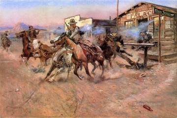  occidental Pintura - Humo de un americano occidental de 45 indios Charles Marion Russell